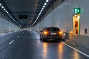 Auto stanęło w tunelu pod Martwą Wisłą, co robić?